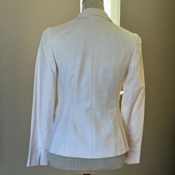 BANANA REPUBLIC Women’s Classy Cream Stretchy Blazer Jacket - Size 4P - Picture 7 of 7